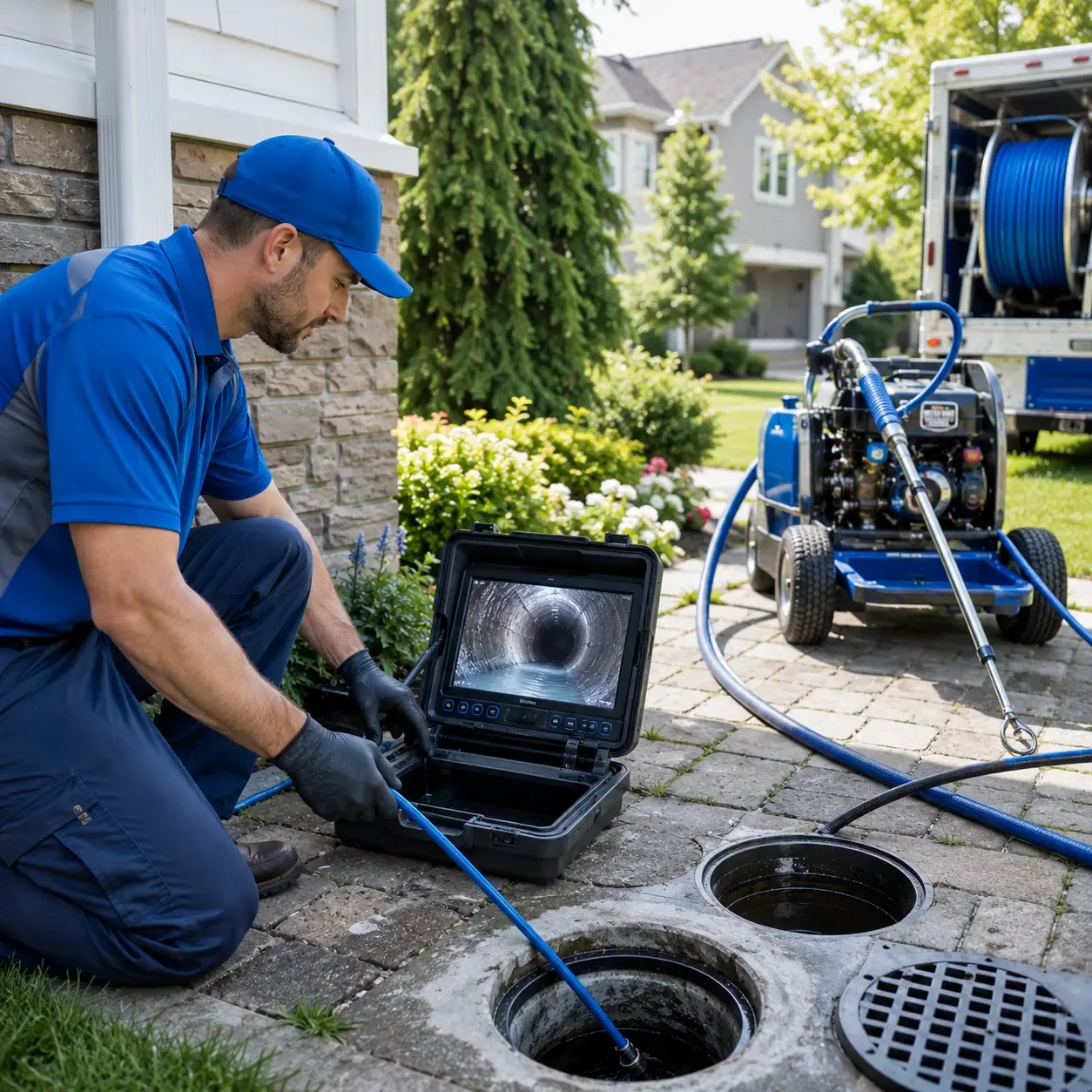 Outdoor drain cleaning professionals serving Lake Zurich, IL